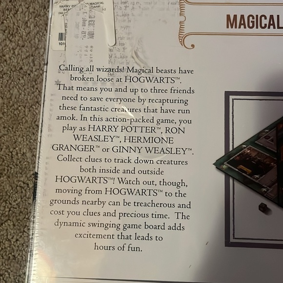 🪄🧙Harry Potter Magical Beasts Board Game NWOT 🪄🧙 - Picture 3 of 4